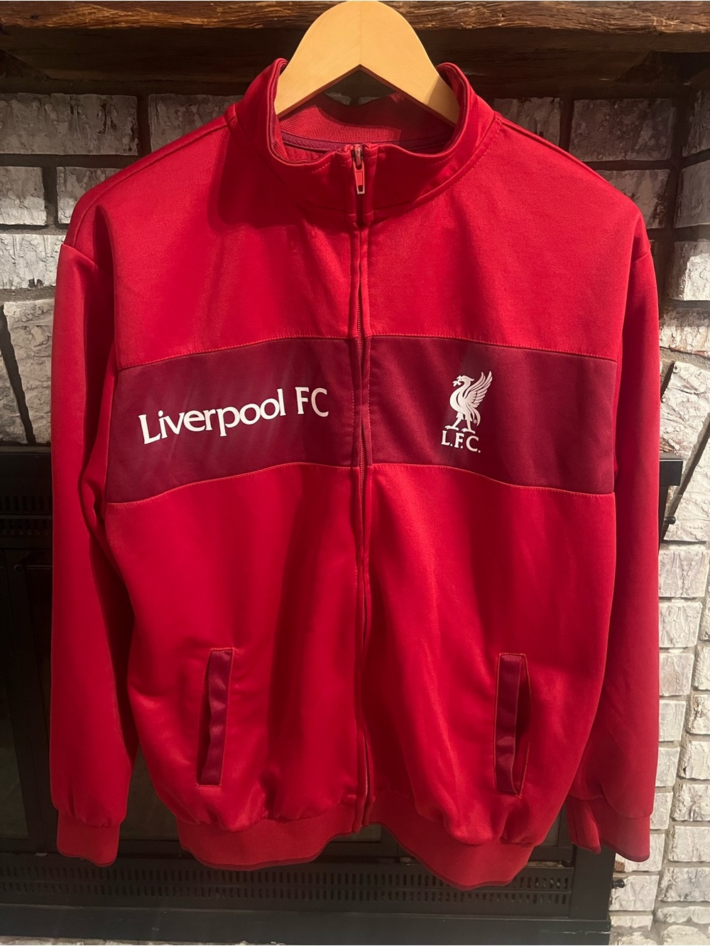 Liverpool Red Full-Zip Jacket with Chest Branding